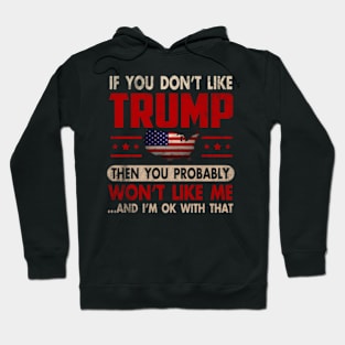 If You Don'T Like Trump Then You Probably Won'T Like Me Support Trump Hoodie